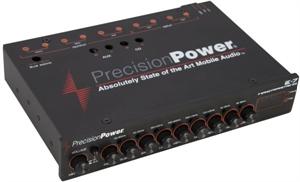 Precision Power E.7 1/2 DIN 7 Band Parametric EQ with LED Display and 7 V RCA Outputs