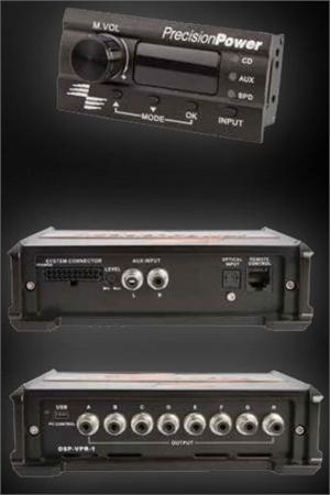 Precision Power DSP-88R 32 Bit / 192kHz Digital Signal Processor with 31 Band 1/3 Octave EQ, 8 - 8V RCA Outputs, Optical Out, 4 Way Crossover, Remote