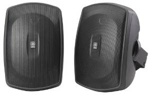Yamaha NS-AW190BL 5 Inch 2 Way 120 Watt Indoor / Outdoor Speakers Black