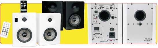 Earthquake IQ-52B iQuake 2.1 5.25 Inch 2 Way Speaker System for iPod and Portable Media Black