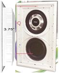Earthquake IW-SUB10 THOR Dual 10 Inch Shallow Mount In-Wall Subwoofer with Passive 10 Inch SLAP Factory B Stock