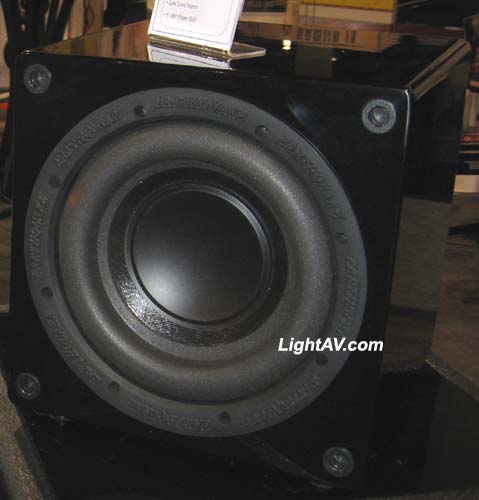 Earthquake MiniMe FF8 8 Inch 320 Watt Compact Front Firing Powered Subwoofer Piano Black Laquer Finish