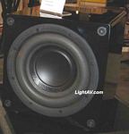 Earthquake MiniMe FF8 8 Inch 320 Watt Compact Front Firing Powered Subwoofer Piano Black Laquer Finish