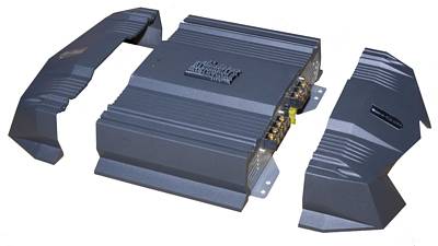 Earthquake PH300.1 2 x 75 Watts RMS @ 4 Ohm 2 Channel Brodgeable Amplifier 1 x 300 RMS @ 4 Ohms Mono Stealth End Caps