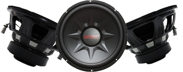 Earthquake TNT-10DVC TNT 10 Inch 300 RMS / 1000 Peak Dual 4 Ohm Subwoofer