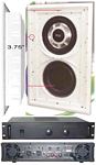 Earthquake THOR Earthquake IW-SUB10 Dual 10 Inch Shallow Mount In-Wall Subwoofer with Passive 10 Inch SLAP and XJ-600R 600 Watt Amplifier Kit