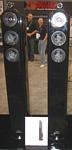 Earthquake Telisto 8 Inch + 2x4 Inch + 1.25 Inch + 1 Inch 4 Way Audiophile Home Theater Tower Speakers Piano Black Finish