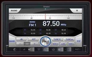 Farenheit F-761NX INGENIX 7 Inch Double DIN LCD/DVD/Navigation Receiver with 7 band EQ, USB/SDHC/MASS HDD, Bluetooth 3.0, WIN CE 6.0