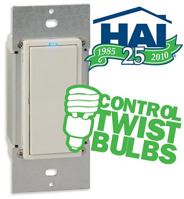 HAI 35A00-1CFL Compact Fluorescent Light (CFL) 600 Watt Smart Switch/Dimmer