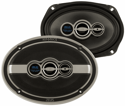 Hifonics ZXi-I693 550 WATTS MAXIMUM 110 NOMINAL 6 X 9 Inch OVAL 3 Way Coaxial Speaker