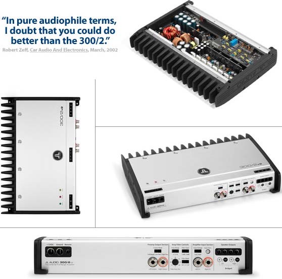 JL Audio 300/2v2 2 Channel 150 RMS Per Channel AudioPhile Amplifier