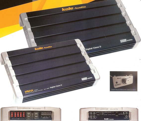 Kole Audio TRAX1-5500D Trax 5500W Class D 1 Ohm Mono Subwoofer Amplifier
