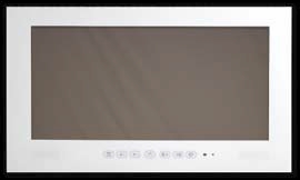 MB Quart SLW-32A-B/W 32 Waterproof Shower LCD HDTV with Speakers - Black/White Finish