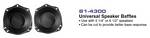 Metra 81-4300 Universal 5.25 Inch Plastic Speaker Baffles 