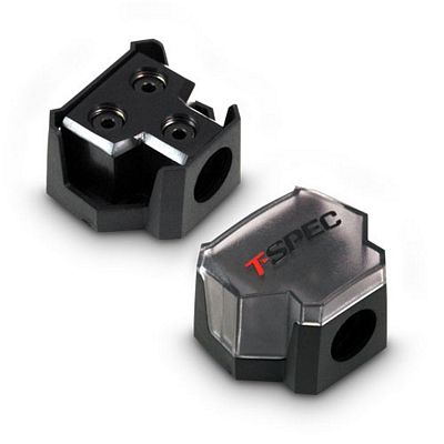Metra V12DB-1121 TSPEC Distribution Black COMPACT 1/0GA IN 2 1/0GA OUT