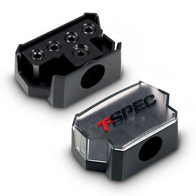 Metra V12DB-1144 TSPEC Distribution Black COMPACT 1/0GA IN 4 4/8GA OUT