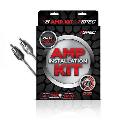 Metra V8-4RAK TSPEC 4 Gauge AMP KIT W/ RCA