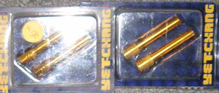 Vibes Gold Aluminum Doorlock Replacement Stems