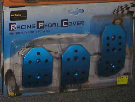 Vibes Blue Aluminum Pedals Standard Transmission