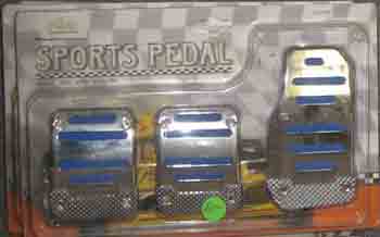 Vibes Chrome/Blue Standard Transmission Pedals