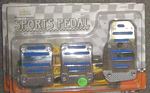 Vibes Chrome/Blue Standard Transmission Pedals