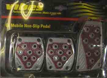 Vibes Purple Neon Glowing Aluminum Pedals Standard Transmission