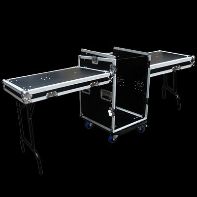 MR DJ CASE-7000 Portable Rack & Coffin Worksation Case 2 Sided
