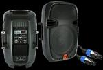 MR DJ PBX-2610PKG 2-15 Inch 2000W Portable Passive Full Range Speakers with LCD Screen for USB/SD Control Pr