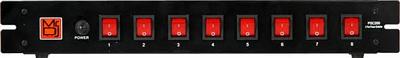 MR DJ PSC-200 8 Channel 15 AMP Power Panel Power Strip with Lighted Toggles