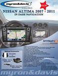 Myron Davis NV7NAT1 7 Inch Nissan Altima Vehicle Specific In-Dash Navigation with Bluetooth