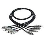 Orion Wired ORC12E4 Expert Series Audiophile Twisted Pair 4 Channel RCA Cable 12ft