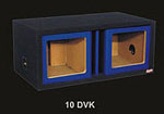 Atrend 10SVR-YELLOW Single 10 Inch Vented Carbon Colors Subwoofer Box