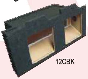 Atrend 10CBK Dual 10 Inch 94-02 Camaro / Trans AM Subwoofer Box Square Cutout