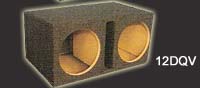 Atrend 10DQV Dual 10 Inch Center Vented Subwoofer Box 1.35 Cu Ft / Sub