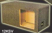 Atrend 15KSV Single 15 Inch SPL Vented Subwoofer Box Square Cutout 5.0 Cu Ft Kicker