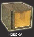 Atrend 10SQKV Single 10 Inch Vented Subwoofer Box Square Cutout