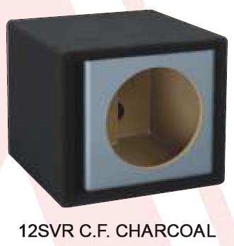Atrend 12SVR-Charcoal Single 12 Inch Vented Carbon Colors Subwoofer Box