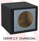 Atrend 12SVR-Charcoal Single 12 Inch Vented Carbon Colors Subwoofer Box