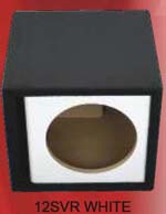 Atrend 15SVR-WHITE Single 15 Inch Vented Carbon Colors Subwoofer Box