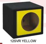 Atrend 15SVR-YELLOW Single 15 Inch Vented Carbon Colors Subwoofer Box