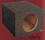 Atrend 10W7S 10 Inch Single Sealed Subwoofer Box JL AUDIO W7 1.00 Inch MDF