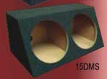 Atrend 15DMS Dual 15 Inch Medium Extreme Angle Sealed Subwoofer Box 1.7 Cu Ft / Sub