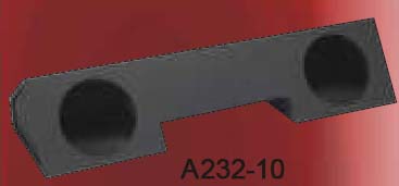 Atrend A232-10 Dual 10 Inch Sealed FORWARD FIRE 1996-2002 DODGE RAM Subwoofer Box Bedliner Finish