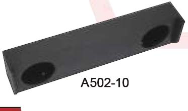 Atrend A502-10 Dual 10 Inch Down Fire 06+ HONDA RIDGELINE Subwoofer Box Bedliner Finish