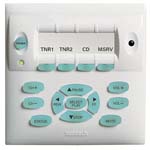 Xantech LC4KPW MRC44CTL/MRAUDIO4X4CTL Four Source Dual Gang Keypad