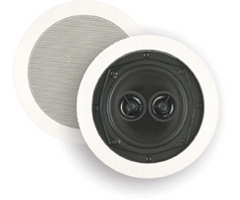 BIC M-SR6D 6 1/2 Inch 150-Watt 2-Way Dual Voice Coils In-Ceiling Speaker with Dual Tweeters /ea