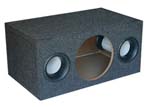 XScorpion SS-10AP Single 10 Inch Square Subwoofer Box with 2 Adjustable AeroPorts