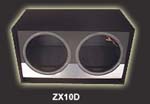 Atrend ZX10D 10 Inch Dual Vented CARBON FIBER Subwoofer Box
