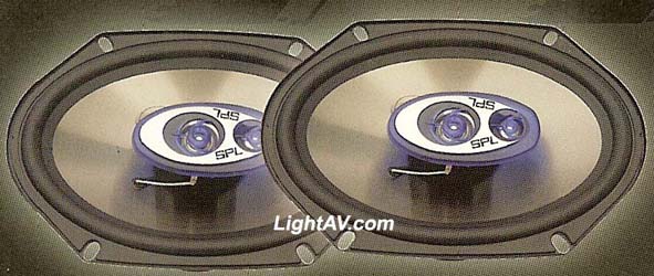 SPL AS-6830 6 Inch x 8 Inch 3-Way Full-Range Speakers /pr