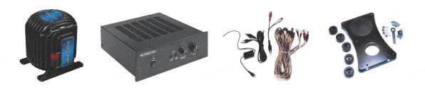 Buttkicker BK-LFEKIT Complete Home Theater Shaker / Transducer Kit BK-LFE, BKA1000-N, CMAK